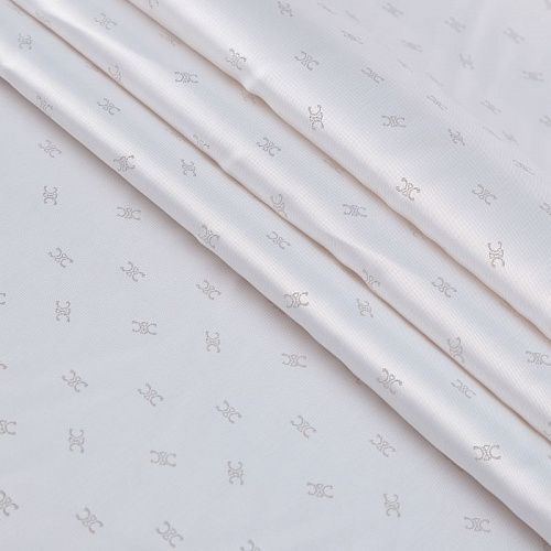 Ткань подкладочная 045-20857 молочный жаккардовый