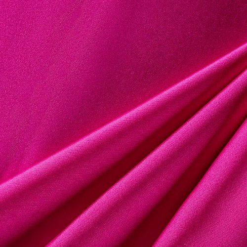 Шелк синтетический стрейч К1-385 фуксия однотонный