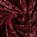 Бархат с пайетками К24-046 гранатовый