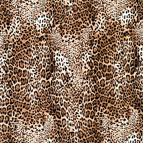 Крепдешин натуральный К32-441 рыже-коричневый принтованный