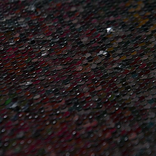 Пайетки на сетке 055-12106 черный однотонный