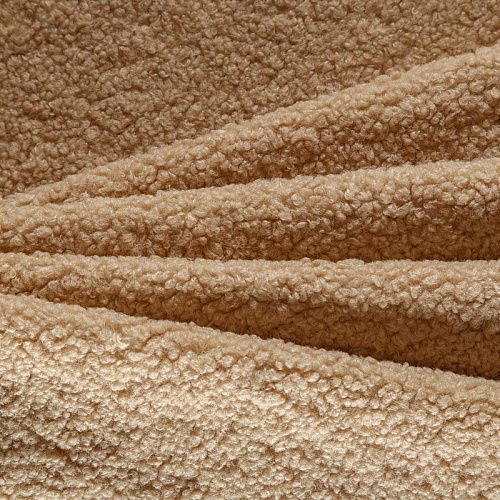 Мех искусственный 037-04415 светло-бежевый однотонный