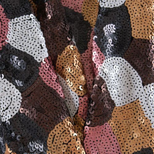 Пайетки на сетке 055-11778 мультиколор