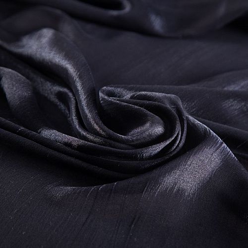 Шифон шелковый с люрексом 068-20356 черный