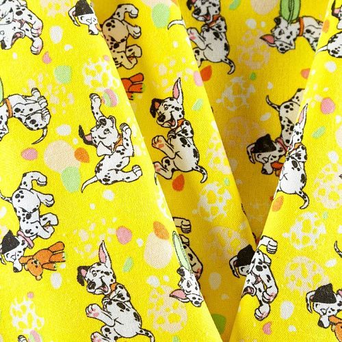 Фланель 060-08261 ярко-желтый принтованный