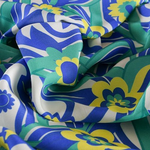 Вискоза 009-12178 белый принтованный