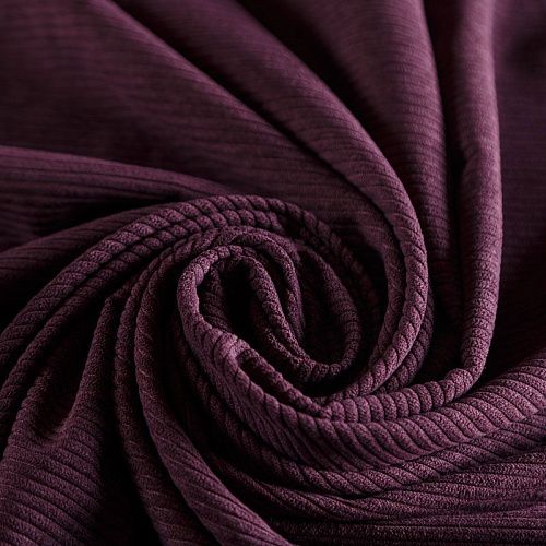 Вельвет 008-06503 божоле однотонный