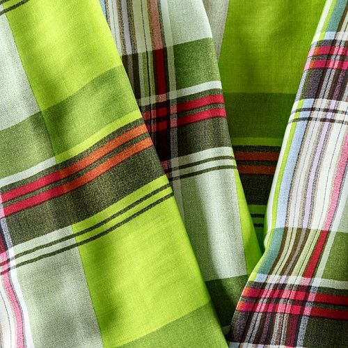 Штапель 069-08317 салатовый принтованный