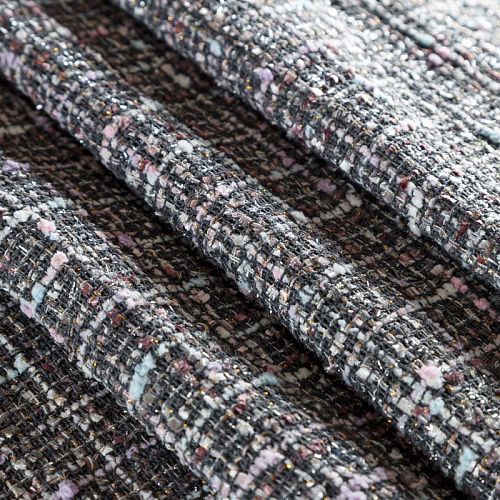 Твид шанель 052-04389 серый мультиколор