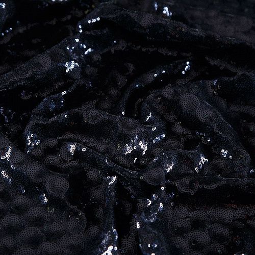 Пайетки на трикотаже Fabiana Filippi 055-16520 черный