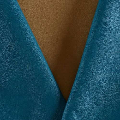 Экокожа 070-11819 бирюзово-лазурный однотонный