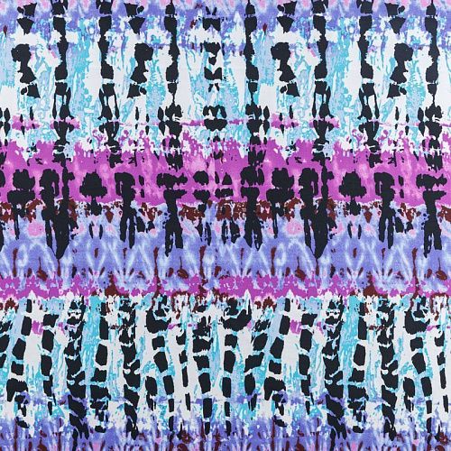 Креп К05-338 молочный принтованный