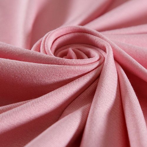 Трикотаж 056-14641 розовый однотонный