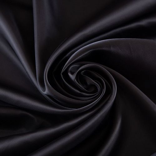 Ткань подкладочная 045-18921 черный однотонный