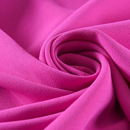 Креп 026-11695 фуксия однотонный