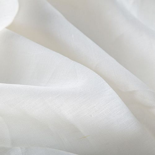 Лен-вискоза 035-20230 молочный однотонный