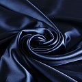 Сатин стрейч 001-07054 темно-синий однотонный