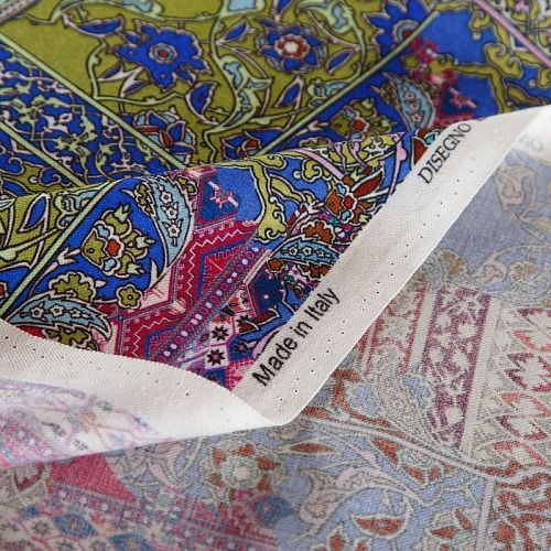 Шерсть стрейч плательная Etro 066-19114 синий мультиколор