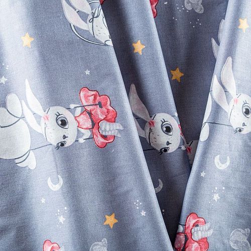 Перкаль 007-03510 серый принтованный