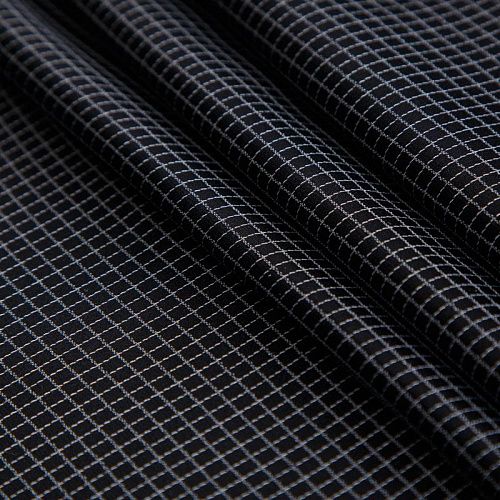 Шелк натуральный Gucci 064-16387 черный клетка