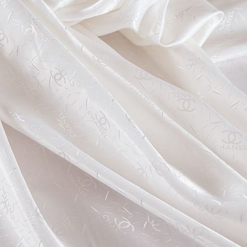 Ткань подкладочная 045-18875 молочный жаккардовый