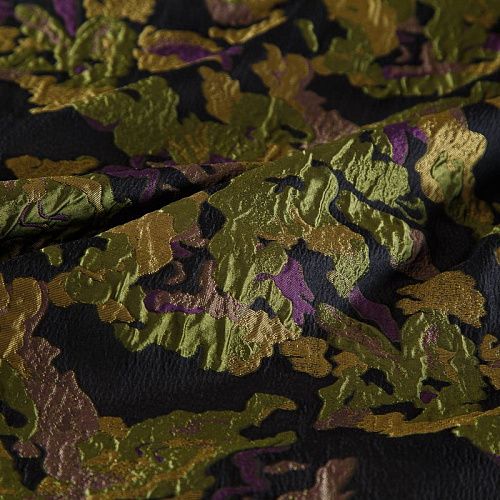 Жаккард на органзе Moschino 017-19184 черный мультиколор