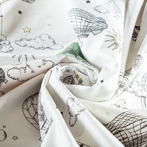 Перкаль ш.220 см 007-03518 белый принтованный