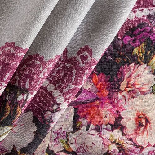 Шерсть плательная 066-02270 серый принтованный