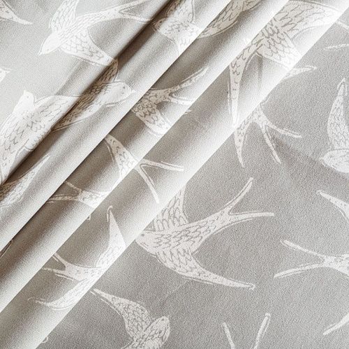 Ткань портьерная 19-02-04817 светло-серый принтованный