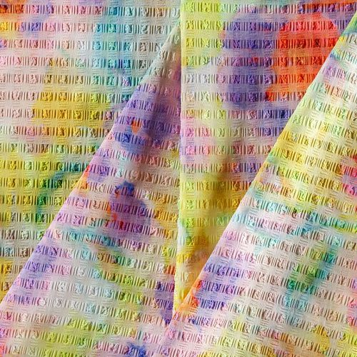 Лайкра 005-05956 желтый принтованный