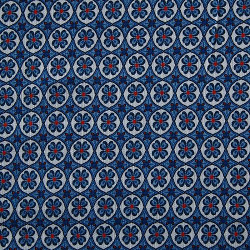 Коттон стрейч 063-12343 белый принтованный