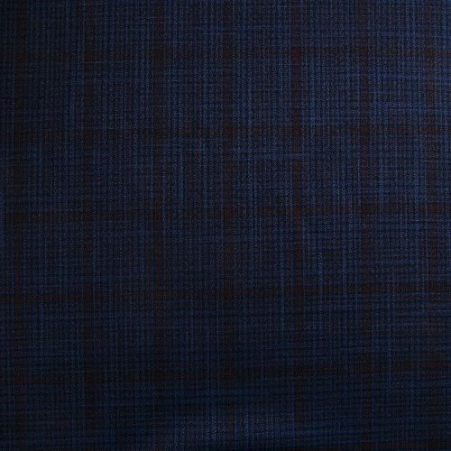 Ткань костюмно-плательная 025-17302 темно-синий клетка