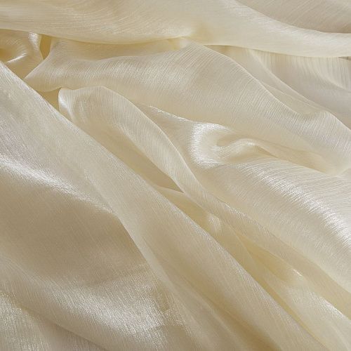 Органза 039-18810 сливочный однотонный