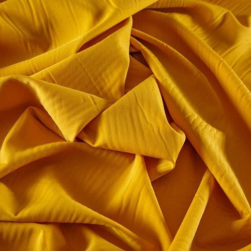 Ткань костюмная стрейч 025-13881 шафрановый однотонный