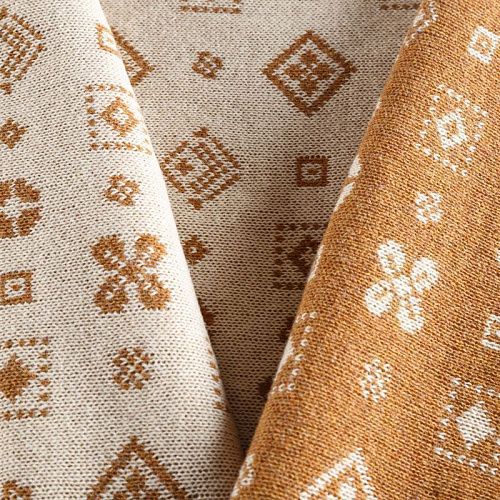 Трикотаж 2-х сторонний вязаный 056-05820 молочно-коричневый