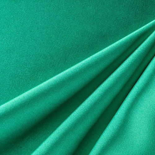 Шелк синтетический стрейч К1-375 изумрудный зеленый однотонный