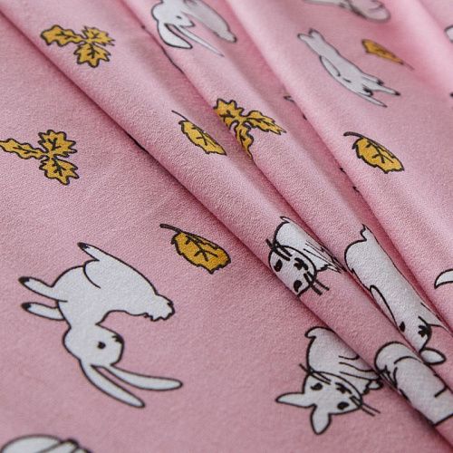 Футер 2-х нитка 062-14508 розовый принтованный