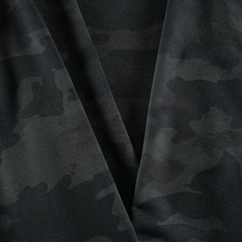 Трикотаж 2-х сторонний 056-11997 синий/камужляж