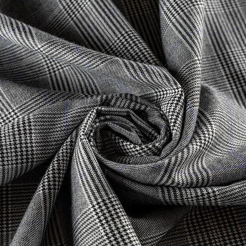 Ткань костюмная К33-400 серый принтованный