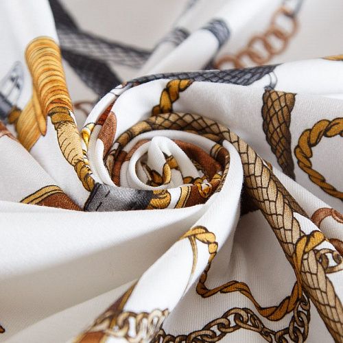 Трикотаж 056-14713 белый принтованный