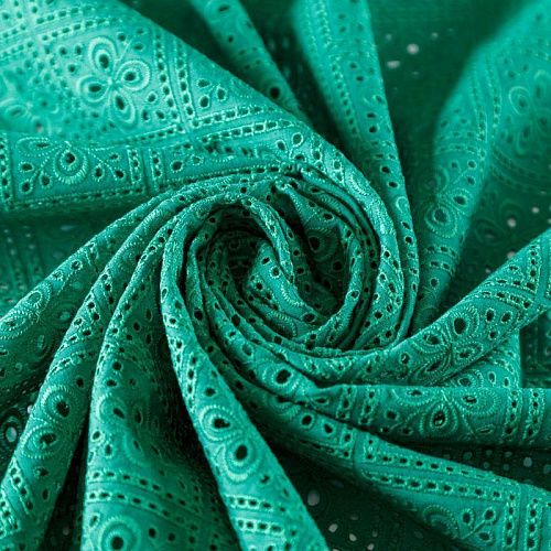 Шитье 067-08900 зеленый однотонный