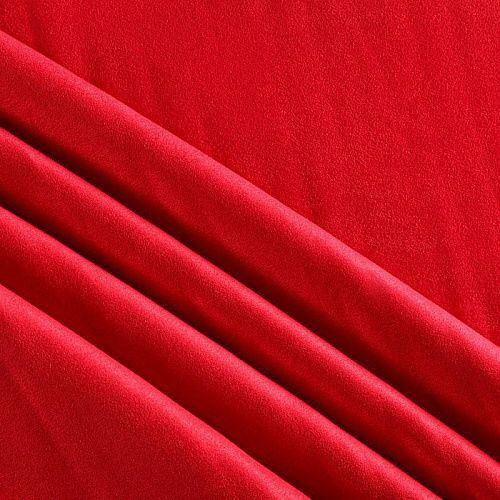 Замша искусственная 018-05644 красный однотонный