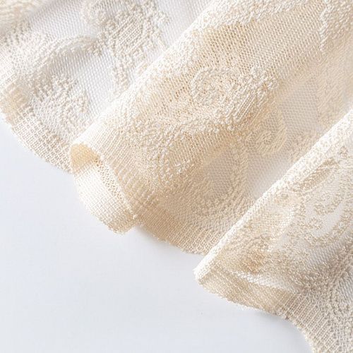 Тюль жаккардовый h-285 см 08-01-00256 бежевый