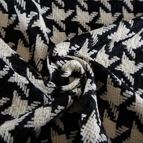 Твид Versace 052-19078 черный/молочный