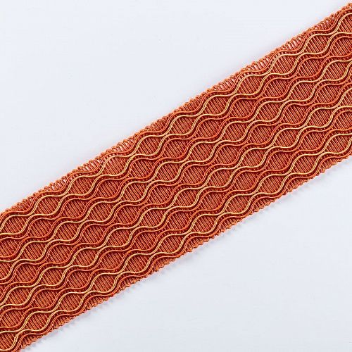 Бордюр жаккардовый 6 см 0000-357-104-004 оранжевый 