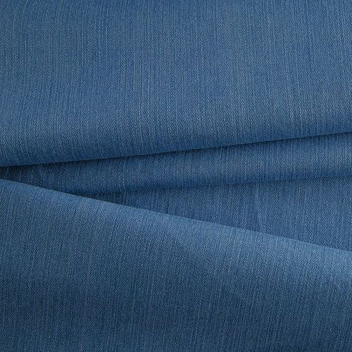 Джинс стрейч 015-17153 голубой однотонный