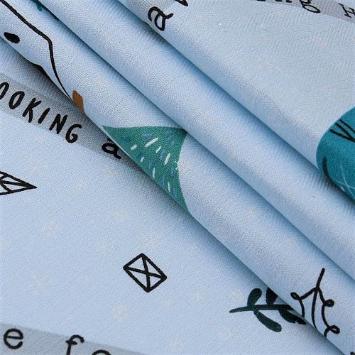 Дорожка декоративная 063-11020 голубой принтованный