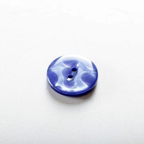 Пуговица пластиковая с проколами 23 мм 3561715-23 синий