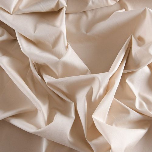 Поплин 063-11742 экрю однотонный