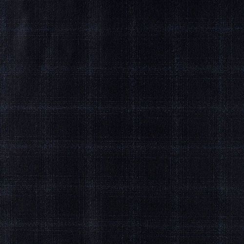 Ткань костюмная К32-533 темно-синяя клетка